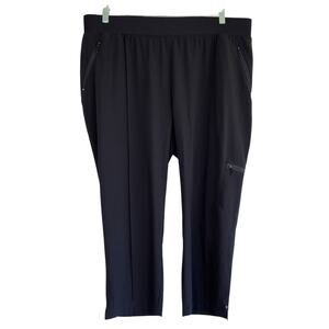 Chicos Zenergy Front Seam Pull On Cropped Stretch Athletic Pants Size 16-18